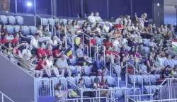 Zagreb, 13.08.2026 - Prvi dan Europskog prvenstva za gimnastičarke - kvalifikacije. Na fotografiji navijači.foto HINA/ Admir BULJUBA&Scaron;IĆ/ abu