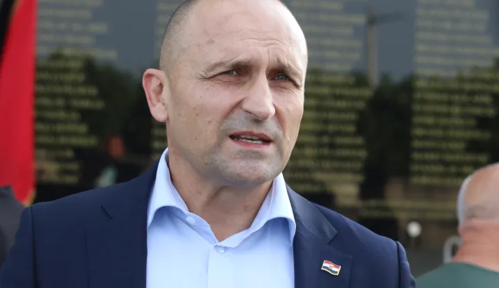 Antunovac, 14. 07. 2026, Antunovac kod crkve, 35. obljetnica osnutka Antunovačke satnije 106. brigade ZNK-a&nbsp;... Ministar Ivan Anu&scaron;ić.snimio GOJKO MIITĆ