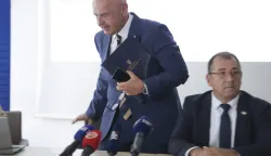Zagreb, 18.08.2026 - Predstavljenje Nacrta prijedloga zakona o dopuni Zakona o posebnim pravima iz mirovinskog osiguranja zaposlenika na poslovima razminiranja te najavljen postupak javnog savjetovanja. Na fotografiji Alen Ružić.foto HINA/ Admir BULJUBA&Scaron;IĆ/ abu
