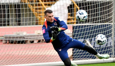 22.03.2025., stadion Poljud, SplitDominik Livakovic - Trening hrvatske nogometne reprezentacije na stadionu Poljud. Dominik Livakovic Photo: Matko Begovic/PIXSELL
