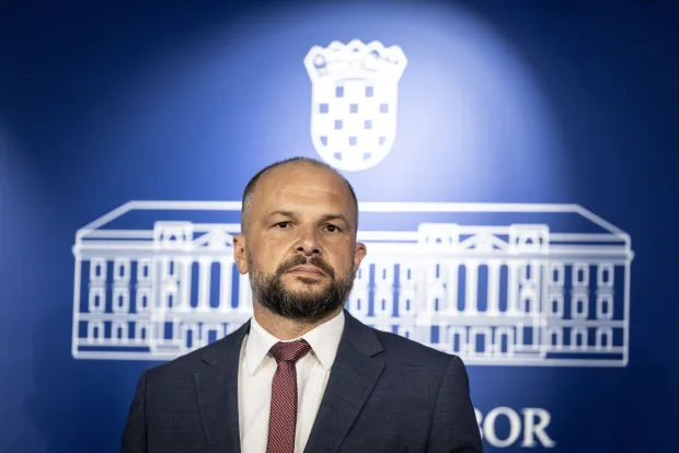 Zagreb, 21.8.2026 - Tiskovna konferencija SDP-a u Hrvatskom Saboru. Na slici Sini&scaron;a Hajda&scaron; Dončić.Foto Hina/ Dario GRZELJ/ dag