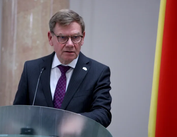 Zagreb, 25.08.2025 - Ministar vanjskih i europskih poslova Gordan Grlić Radman sastao se s njemačkim ministrom vanjskih poslova Johannom Wadephulom. foto HINA/ Daniel KASAP/ dk