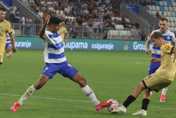 Osijek, 15. 08. 2026, Opus Arena, nogomet, SuperSport Hrvatska nogomenta liga 2026/27. Osijek - Lokomotiva. Leon Resendez Armando MEX (79).snmimio GOJKO MITIĆ