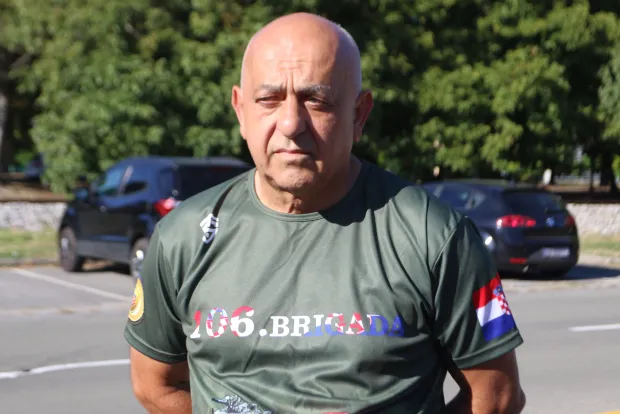 Osijek, 23. 08. 2026, Groblje Novi grad, kod OLT-A. Udruga veterana 106. brigade oblježila Europski dan sječanja na žrtve svigh totalitarnih i autroritarnih režima. snimio GOJKO MITIĆ