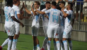 Eijeka,06.08.2026.- U 3. kolu kvalifikacija za UEFA Konferencijsku ligu na stadiionu Rujevica igraju HNK Rijeka i IIlves iz Finske.