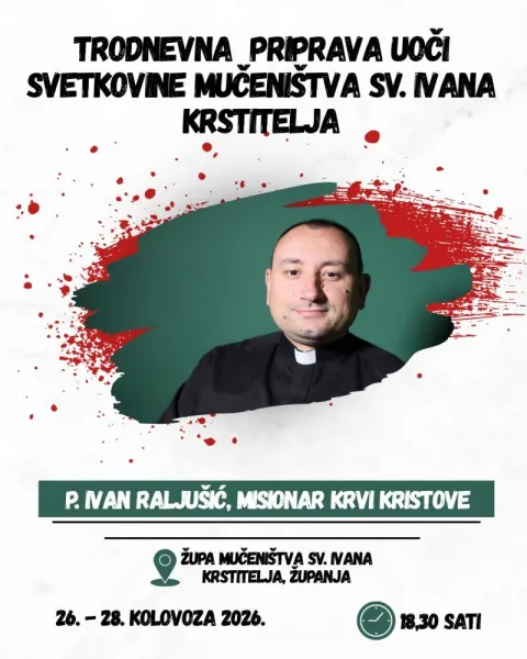 Najava trodnevnice u Župi u Županji