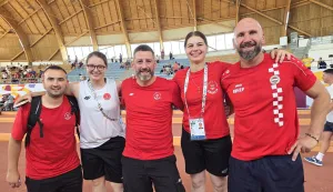 Taranto, 25.08.2026. - Četvrti natjecateljski dan na Mediteranskim igrama u talijanskom Tarantu donio je hrvatskim predstavnicima u boćanju čak pet srebrnih medalja, a medalja&scaron;ki niz nastavljen je i u plivanju, broncom Luke Cvetka. foto HINA/ HOO/ Slobodan Kadić/ ml 