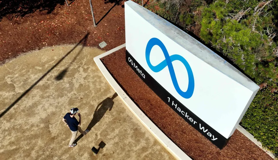 (FILES) Meta (formerly Facebook) corporate headquarters is seen in Menlo Park, California on November 9, 2022. Meta agreed to pay a coalition of US states as much as $16.7 billion and to impose sweeping new limits on how teenagers use Facebook and Instagram, according to a court filing on August 26, 2026, that ends a landmark trial in California. The proposed settlement, filed in federal court, would resolve claims by 29 states that Meta deliberately engineered its platforms to hook young users, misled the public about the risks and unlawfully collected data from children under 13. (Photo by JOSH EDELSON/AFP)