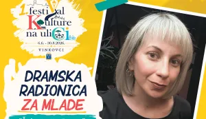 VINKOVCIU zavr&scaron;nici 1. festiVala Kulture na uliCI, ovog vikenda, u subotu i nedjelju, u Lapidariju Gradskog muzeja Vinkovci održat će se dramsko-scenska radionica "Čudesni svijet žanrova", pod vodstvom redateljice i dramske pedagoginje Ive Srnec Hamer.