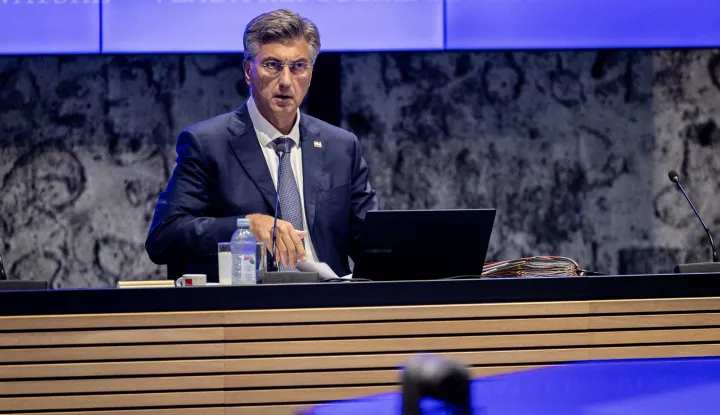 Zagreb, 27.8.2026 - Sjednica Vlade Republike Hrvatske. Na slici Andrej Plenković.Foto Hina/ Dario GRZELJ/ dag