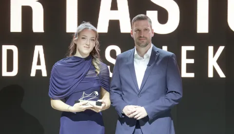 Osijek, 29. 04. 2026., KC, Koncertna dvorana Franjo Krežma, Sporta&scaron; godine 2025., Sporta&scaron; godine, svečanost, Mia Wild; Ivan RadićSNIMIO BRUNO JOBST