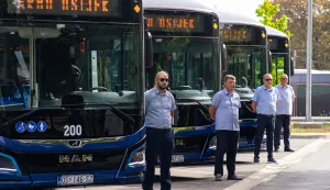 Osijek, Predstavljanje četiri nova električna autobusa GPP-a GPP; električni autobusi; gradski prijevoz; javni prijevoz; električna vozila; infrastruktura; ulaganje; prijevoz; putnici