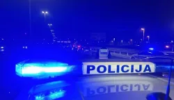 policija, bljeskalice, noć