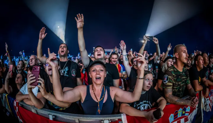 29.08.2026., Vukovar - Marko Perkovic Thompson odrzao je humanitarni koncert u Gospodarskoj zoni pod nazivom "Vukovar - Zajedno za buducnost". Photo: Zvonimir Barisin/PIXSELL