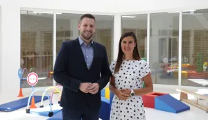 Osijek, 23. 08. 2024., Sjenjak 8, DV Sjenčica, obilazak, zavr&scaron;eni radovi, Ivan Radić - gradonačelnik; Ana Mihaljević - ravnateljica DV SjenčicaSNIMIO BRUNO JOBST