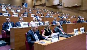 20.08.2026., Zagreb - Pocela je 11., izvanredna sjednicu Hrvatskoga sabora, na kojoj ce se na zahtjev predsjednika Milanovica raspravljati o problemu ilegalnog odlaganja opasnog otpada u Gospicu. Photo: Patrik Macek/PIXSELL