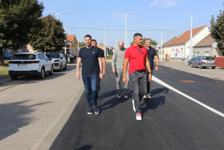 Osijek, 3. 08. 2026, Zavr&scaron;ni radovi na 1. fazi Jelačićeve u Vi&scaron;njevcu, obi&scaron;ao Ivan Radić. snimio GOJKO MITIĆ