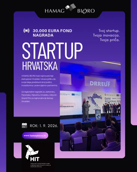 Danas je zadnji dan za prijavu: Hrvatski startupovi jo&scaron; samo danas mogu do prestižnog priznanja i vi&scaron;e od 30.000 eura nagradnog fonda za 2026.. 1. RUJAN 2026, startup, nagrade, promo