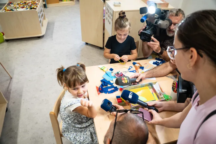 Osijek, 1. 9. 2026., Obilazak prvog dana u obnovljenom DV KrijesnicaDV Krijesnica; dječji vrtić; prvi dan vrtića; pedago&scaron;ka godina; djeca; učenje; igra; obnova; ulaganje