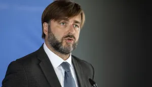 Zagreb, 27.8.2026 - Tomislav Ćorić daje izjavu za medije nakon sjednice Vlade Republike Hrvatske. Foto Hina/ Dario GRZELJ/ dag