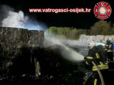 Požar u krugu tvornice Drava International