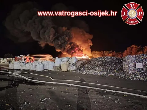 Požar u krugu tvornice Drava International