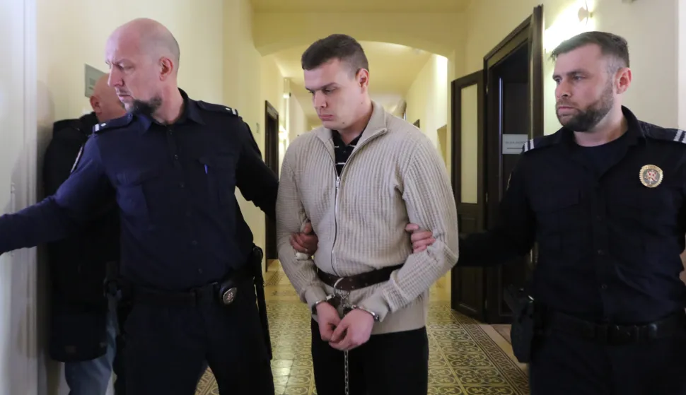 Osijek, 20. 03. 2026, Županijski sud u Osijeku. Početak novog suđenja Marku Smažilu za ubojstvo studentice Mihaele Berak. Marko Smažil.snimio GOJKO MITIĆ