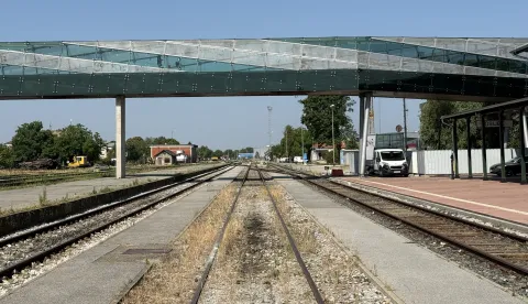 Osijek, 25. 06. 2025., Željeznički kolodvor, željeznički nathodnik, nathodnik, sanacija, kompletna sanacija, dotrajalost, SNIMIO BRUNO JOBST