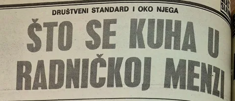 Osječki su se radnici hranili u menzama: Bonove za hranu vrijedne 880 dinara plaćali su samo 73