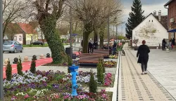 U centru Gradi&scaron;ta, travanj 2023.snimila Marija Le&scaron;ić Omerović