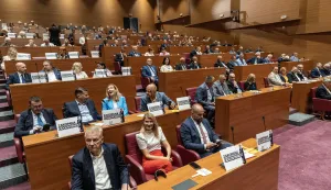Zagreb, 21.8.2026 - Hrvatski sabor nastavio je dvodnevnu izvanrednu sjednicu koju je predsjednik Sabora Gordan Jandroković sazvao na zahtjev predsjednika Republike Zorana Milanovića zbog opasnog otpada nezakonito odloženog na području Gospića i Ličko-senjske županije i zabrinutosti zbog opasnosti za zdravlje ljudi i &scaron;tete za okoli&scaron;. Foto Hina/ Dario GRZELJ/ dag