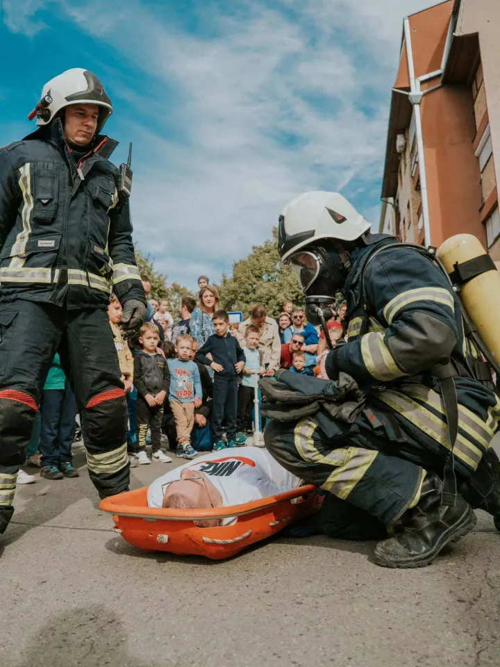 Vatrogasna vježba u Donjem gradu