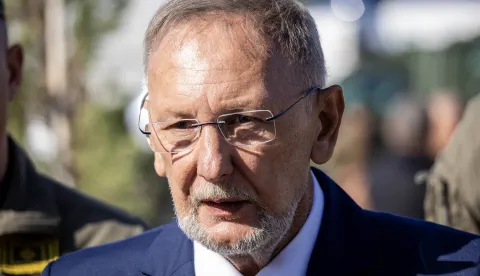 Zagreb, 7.9.2026 - Potpredsjednik Vlade RH i ministar unutarnjih poslova Davor Božinović (na slici), uz glavnog ravnatelja policije Nikolu Milinu i suradnike, prisustvovao je svečanom obilježavanju 36. godi&scaron;njice osnutka Antiterorističke jedinice Lučko &ndash; najelitnije postrojbe hrvatske policije. Foto Hina/ Dario GRZELJ/ dag