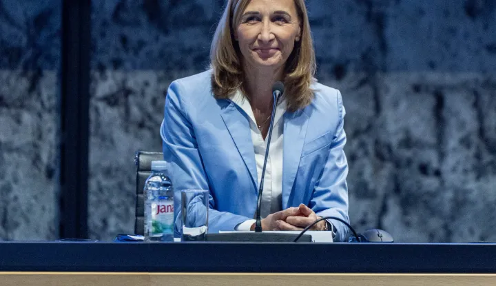 Zagreb, 11.9.2026 - Ministrica regionalnoga razvoja i fondova Europske unije Nata&scaron;a Miku&scaron; Žigman (na slici), ministrica zdravstva Irena Hrstić i ravnatelj Sredi&scaron;nje agencija za financiranje i ugovaranje programa i projekata Europske unije (SAFU) Dragan Jelić uručili su ugovore i odluke o financiranju za projekte ulaganja u primarnu i specijalističko-konzilijarnu zdravstvenu za&scaron;titu te unaprjeđenje infrastrukture za pružanje socijalnih usluga za djecu i mlade te osobe s invaliditetom. Ukupno je uručen 41 ugovor i odluka o financiranju, ukupne vrijednosti 71,7 milijuna eura. Foto Hina/ Dario GRZELJ/ dag