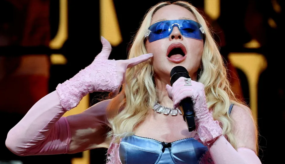 FILE PHOTO: Madonna performs during a surprise concert in Times Square, in New York City, U.S., June 4, 2026. REUTERS/Brendan McDermid/File Photo Photo: BRENDAN MCDERMID/REUTERS