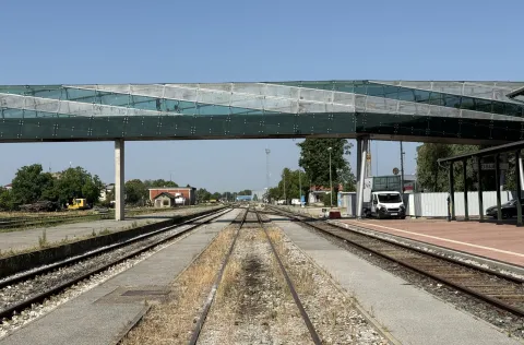 Osijek, 25. 06. 2025., Željeznički kolodvor, željeznički nathodnik, nathodnik, sanacija, kompletna sanacija, dotrajalost, SNIMIO BRUNO JOBST