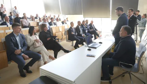 Osijek, 22. 09. 2026., Građevinski i arhitektonski fakultet Osijek, Talijansko-hrvatska gospodarska komora, predstavnički ured, otvorenjeSNIMIO BRUNO JOBST