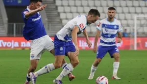 Osijek 30. 08. 2026, Opus Arena, nogomet, Osijek - Slaven Belupo, SuperSport HNL 2026/2027. Ivan Dolćek.(7)snimio GOJKO MITIĆ