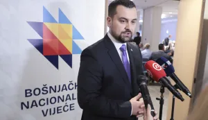 Zagreb, 19.09.2026 - Skup&scaron;tina Bo&scaron;njačkog nacionalnog vijeća (BNV) na kojoj je izabrano novo rukovodstvo te usvojena Programska deklaracije 2036., kojom se utvrdio dugoročni smjer djelovanja i prioriteti Vijeća za naredno desetljeće. Na fotografiji Armin Hodžić.foto HINA/ Admir BULJUBA&Scaron;IĆ/ abu