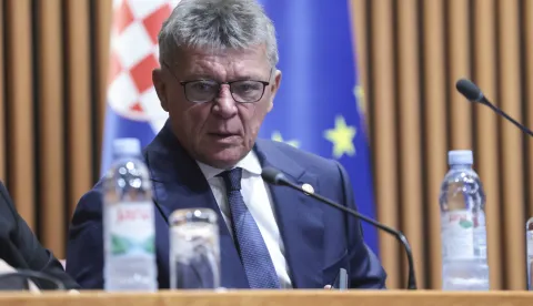 Zagreb, 30.09.2026 - Nastavak 12. sjednice Hrvatskoga sabora koja je započela &nbsp;raspravom o Izvje&scaron;ću glavnog državnog odvjetnika Republike Hrvatske o radu državnih odvjetni&scaron;tava u 2025. godini - podnositelj: glavni državni odvjetnik Republike Hrvatske.&nbsp;Na fotografiji Ivan Turudić.foto HINA/ Admir BULJUBA&Scaron;IĆ/ abu