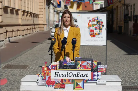 Osijek, 30. 09. 2026., Tvrđa, Hedonist, press, konferencija za medije, Martina Jukić - OBŽSNIMIO BRUNO JOBST