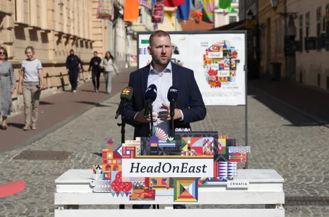 Osijek, 30. 09. 2026., Tvrđa, Hedonist, press, konferencija za medije, Mislav Mati&scaron;ićSNIMIO BRUNO JOBST
