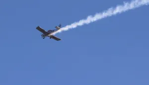 Osijek, 03. 10. 2026, Obilježavanje godi&scaron;njice Zrakoplovnog voda.. Prelet aviona iznad Osijeka. snimio GOJKO MITIĆ