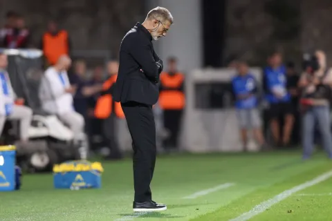 Rijeka, 03.10.2026 - Utakmica Lige nacija, Hrvatska - Engleska. Na slici izbornik Hrvatske nogometne reprezentacije Slaven Bilić.foto HINA/ Damir SENČAR/ ds