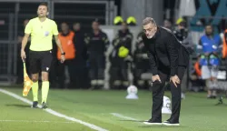 Rijeka, 03.10.2026 - Susret nogometne Lige nacija Hrvatska - Engleska na stadionu Rujevica. Na slici izbornik Hrvatske nogometne reprezentacije Slaven Bili?. foto HINA/ Daniel KASAP/ ua