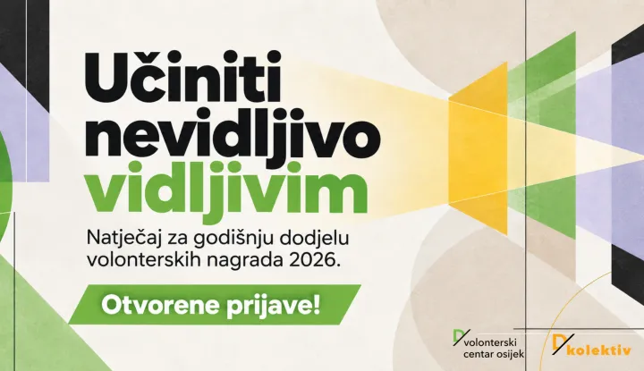 Natječaj za dodjelu godi&scaron;njih volonterskih nagrada 2026.