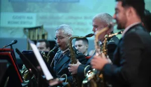 17.12.2024., Zagreb, Hrvatska - Simfonijski puhacki orkestar Hrvatske vojske odrzao bozicni koncert u dvorani Dom HV "Zvonimir". Photo: Josip Mikacic/PIXSELL