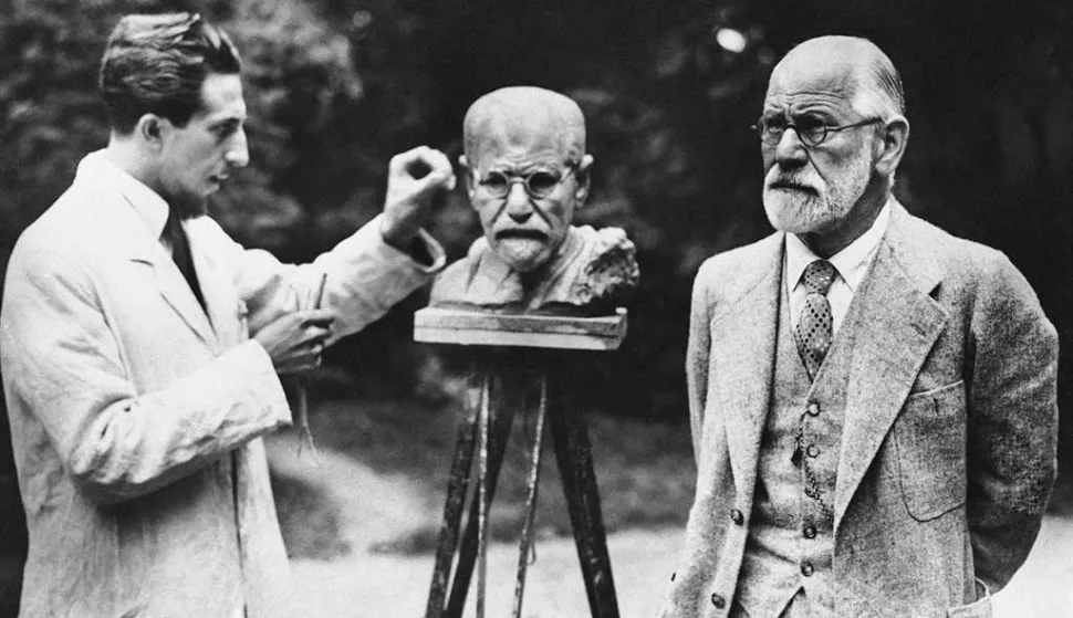 Oscar Nemon i Sigmund Freud