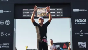 Dražen Tadić nakon zavr&scaron;etka ironmanaUSTUPLJENA FOTOGRAFIJA