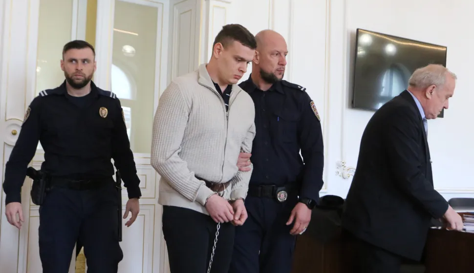 Osijek, 20. 03. 2026, Županijski sud u Osijeku. Početak novog suđenja Marku Smažilu za ubojstvo studentice Mihaele Berak. Marko Smažil.snimio GOJKO MITIĆ